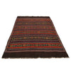 Laghari Kilim Area Rug Handmade Multi Geometric 4x7 ft