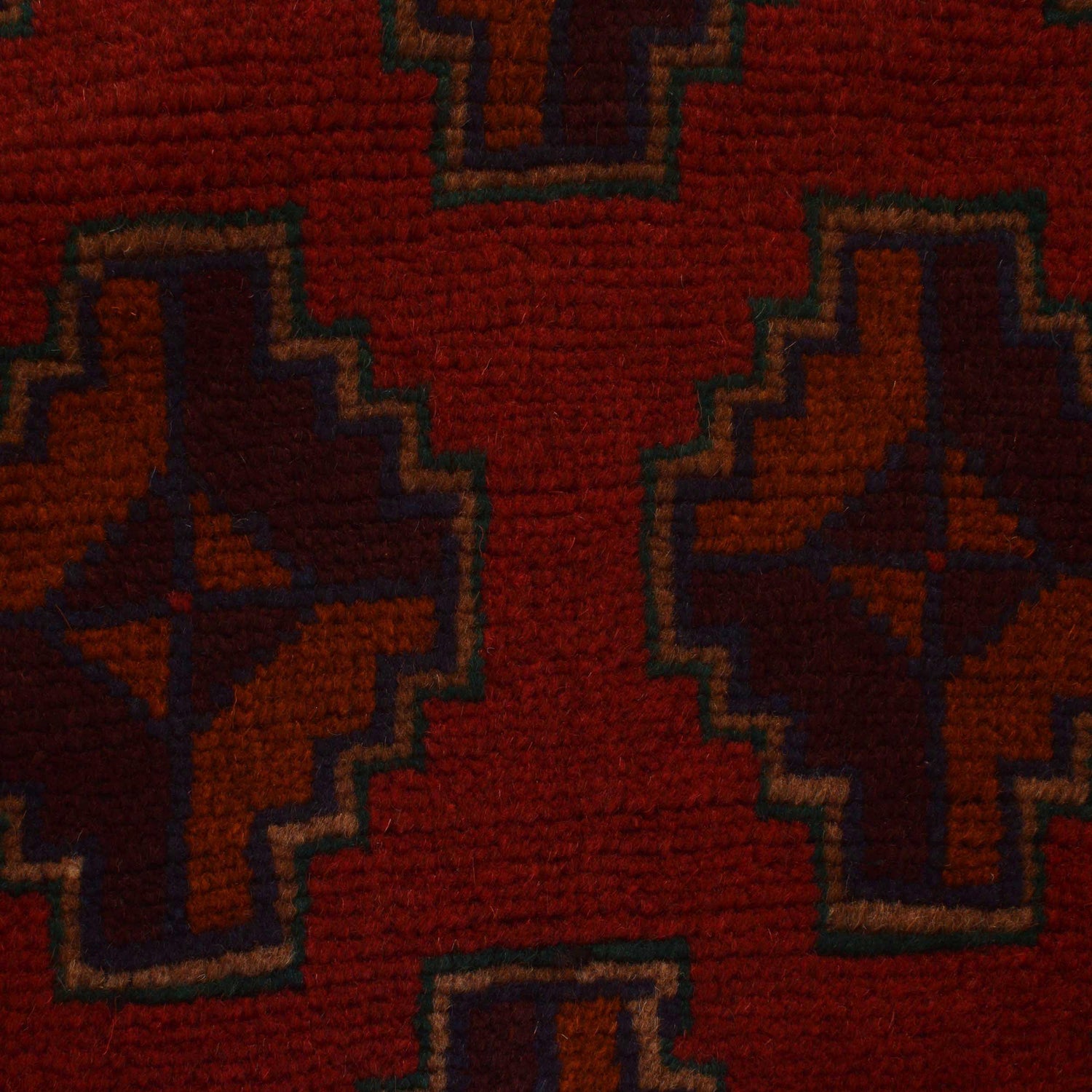 Baluchi Rug Handmade Red Geometric 2x4 ft