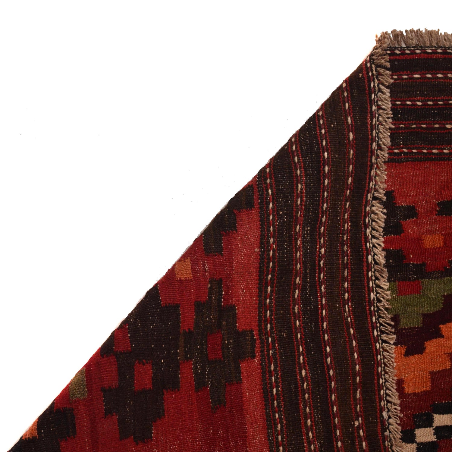 Maimana Kilim Area Rug Handmade Multi Floral 7x10 ft