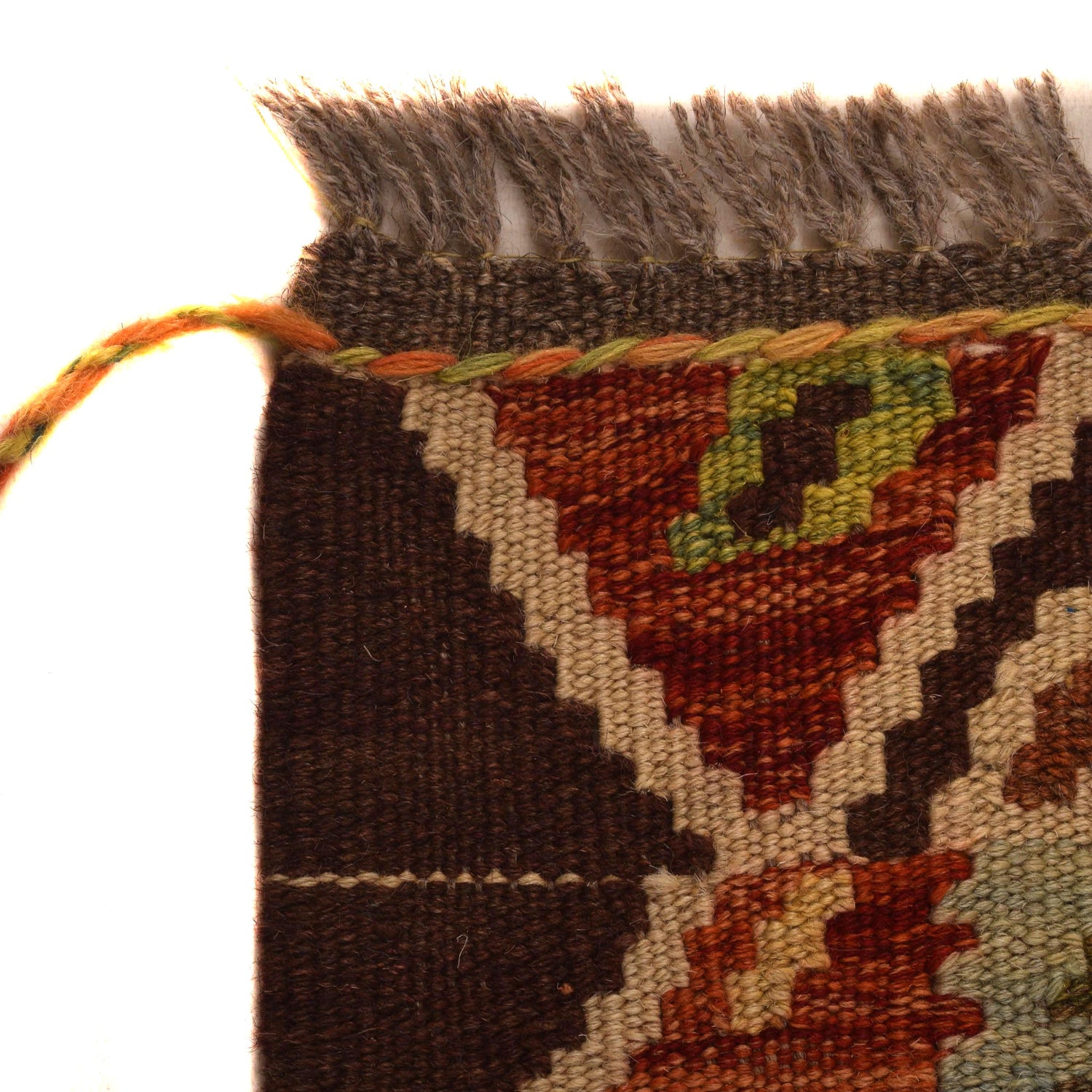 Handmade Multi Kilim Geometric 2x4 ft