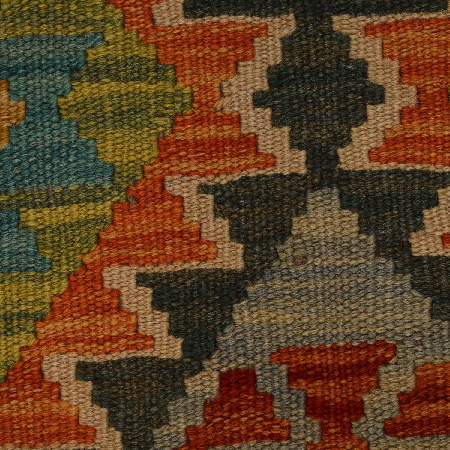 Handmade Multi Kilim Geometric 2x4 ft