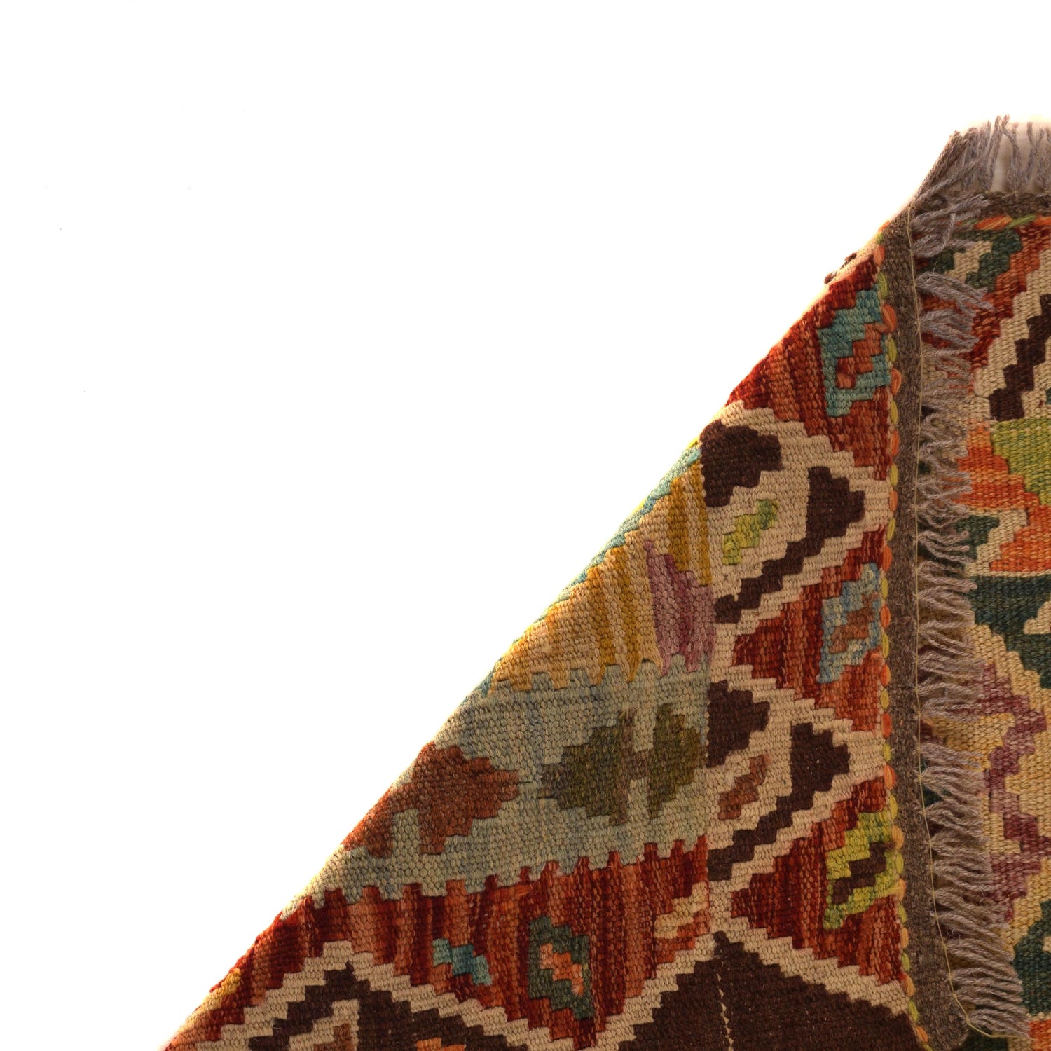 Handmade Multi Kilim Geometric 2x4 ft