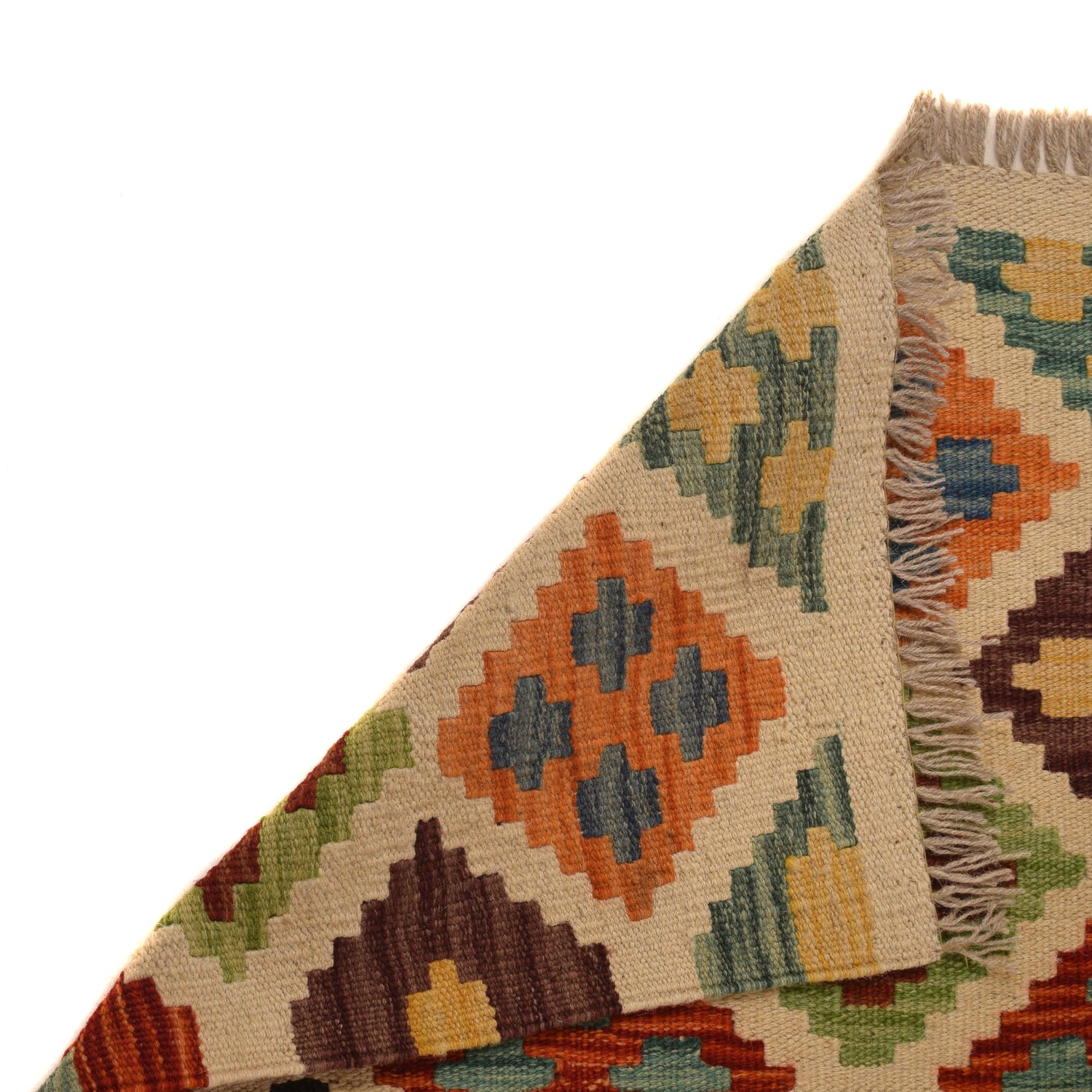 Handmade Multi Kilim Geometric 10' Runner