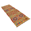 Handmade Multi Kilim Geometric 8' Runner