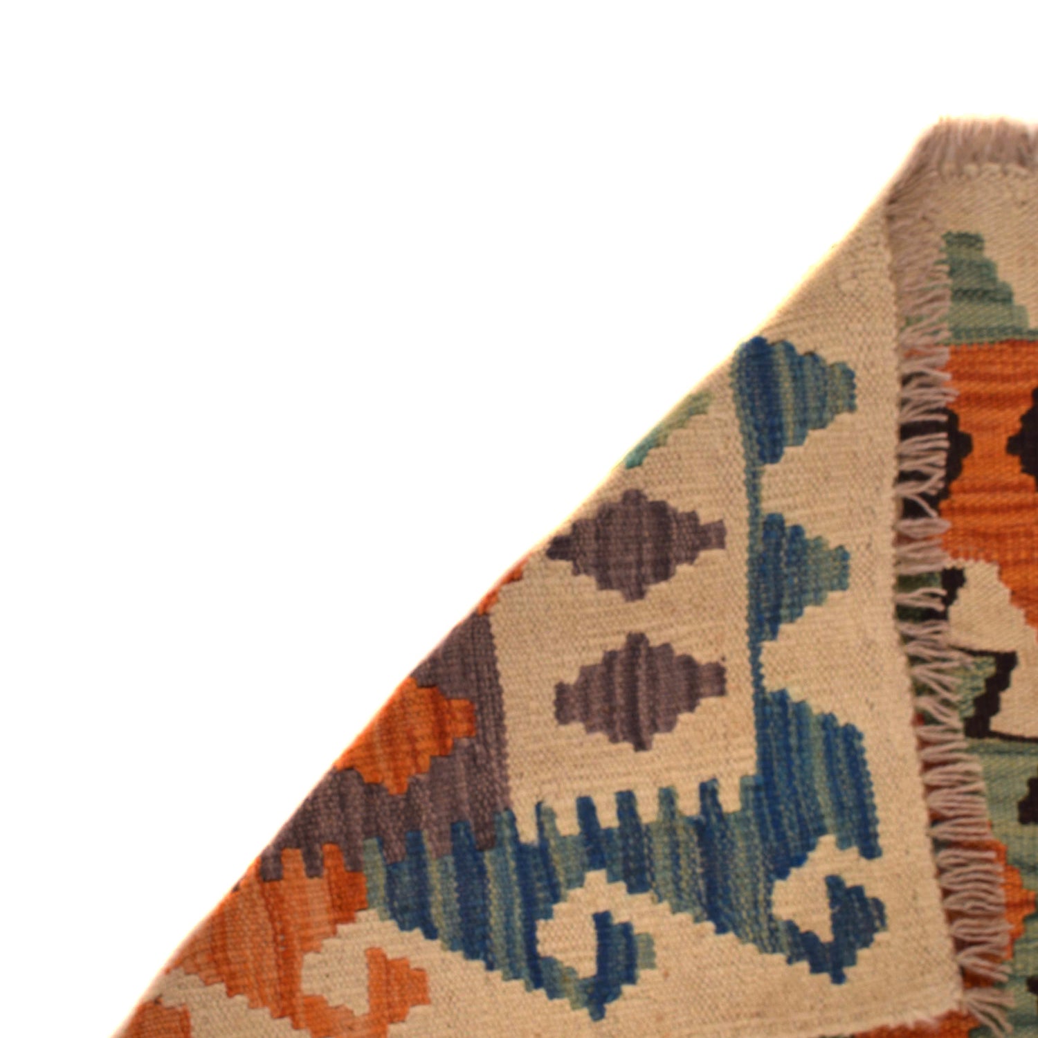 Handmade Multi Kilim Geometric 2x4 ft