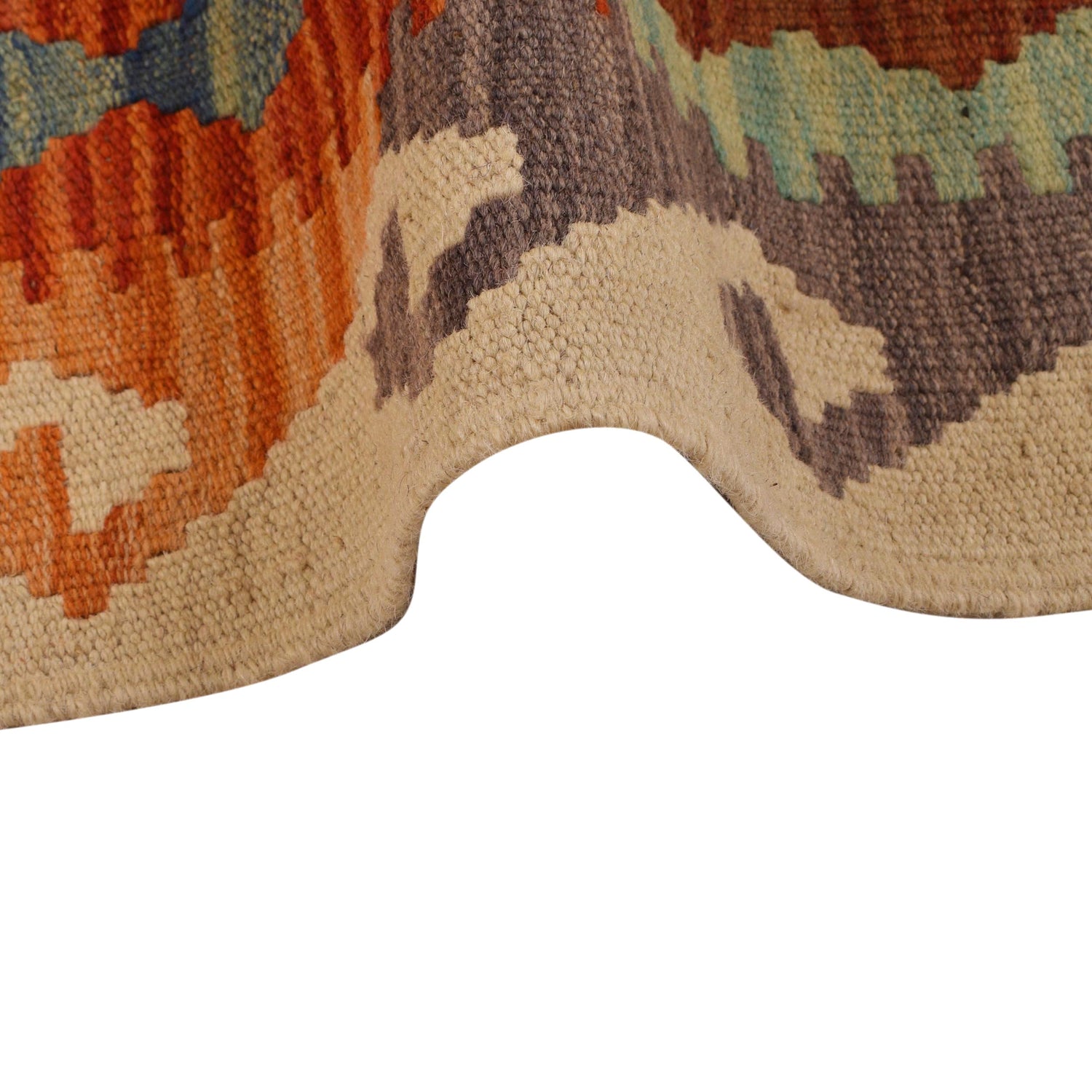 Handmade Multi Kilim Geometric 2x4 ft