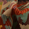 Handmade Multi Kilim Geometric 8' Runner