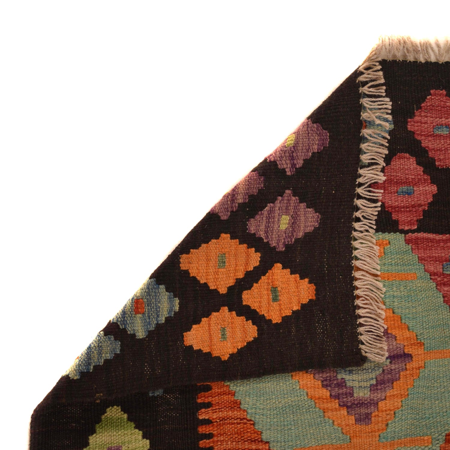 Handmade Multi Kilim Geometric 2x4 ft