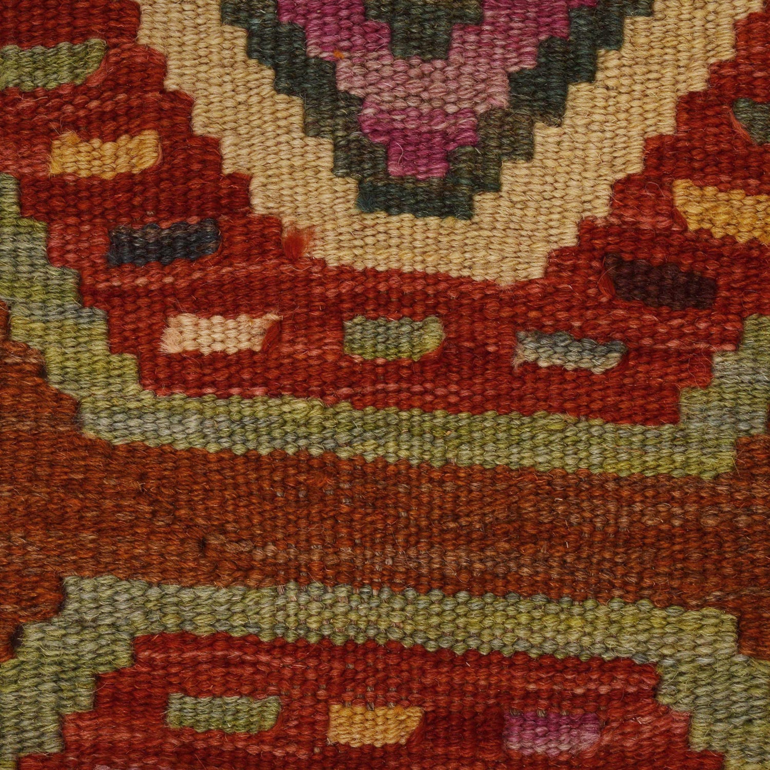 Handmade Multi Kilim Geometric 2x4 ft