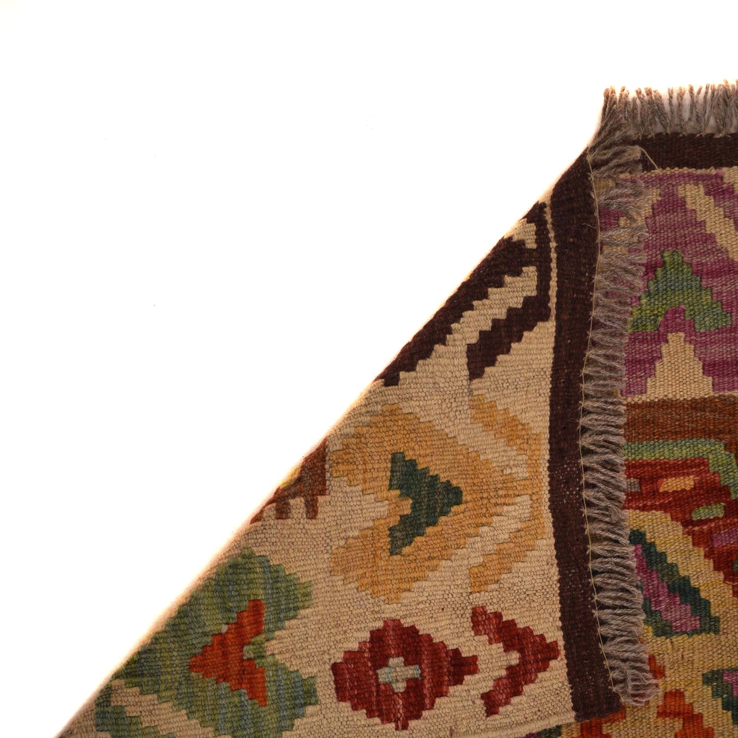 Handmade Multi Kilim Geometric 2x4 ft