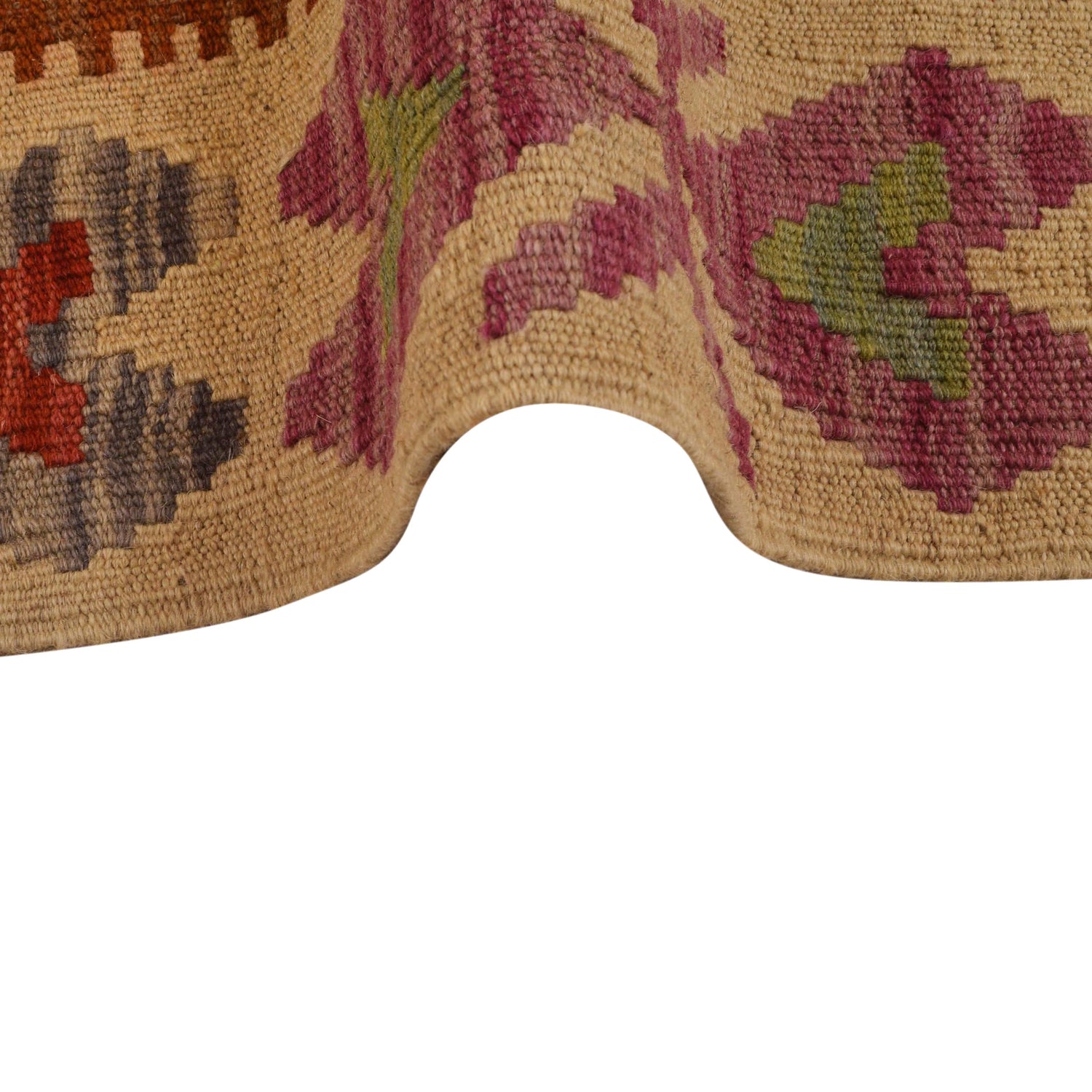 Handmade Multi Kilim Geometric 2x4 ft