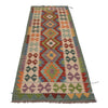 Handmade Multi Kilim Geometric 8' Runner