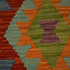 Handmade Multi Kilim Geometric 8' Runner