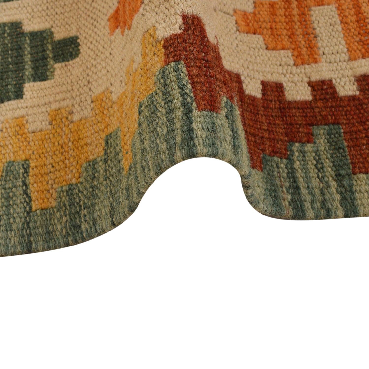 Handmade Multi Kilim Geometric 8' Runner