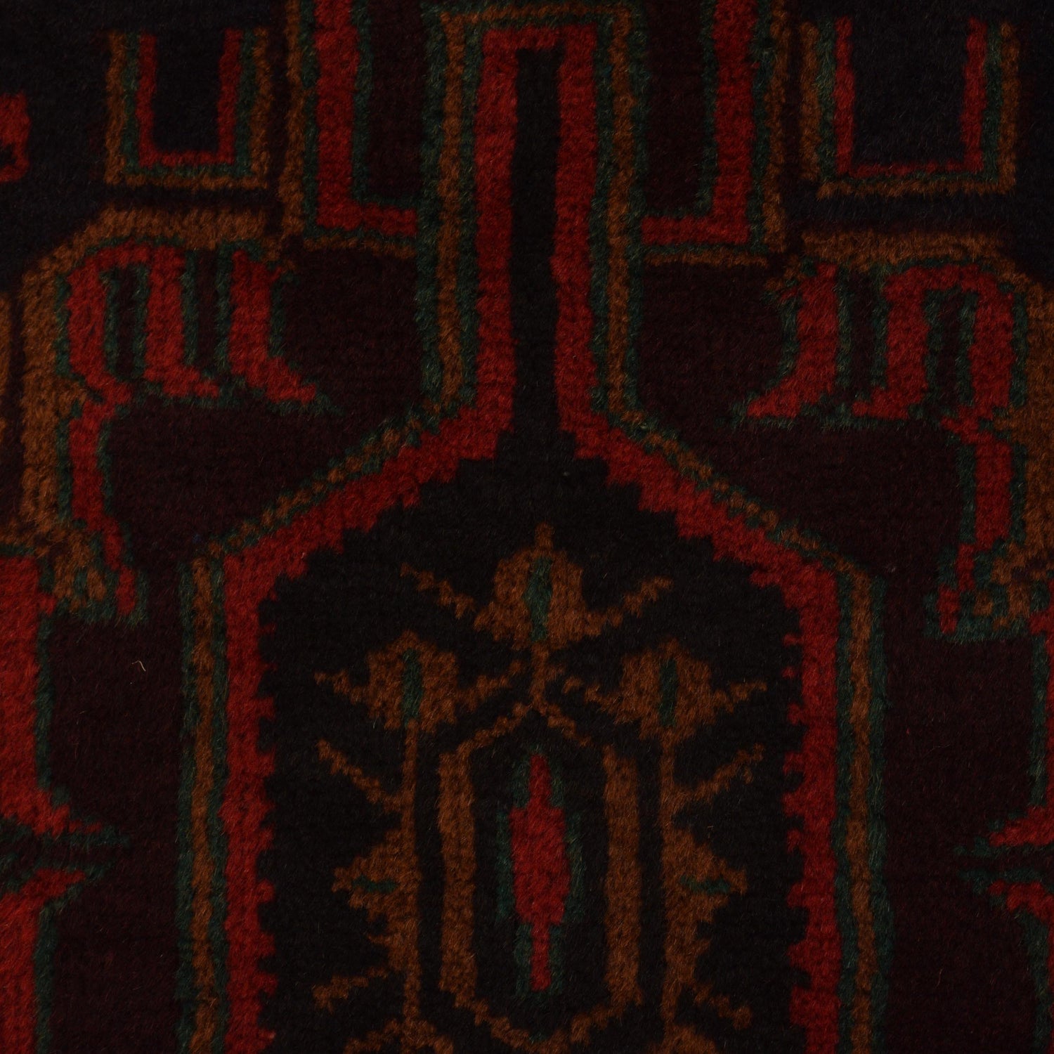 Baluchi Rug Handmade Multi Prayer Design 3x5 ft