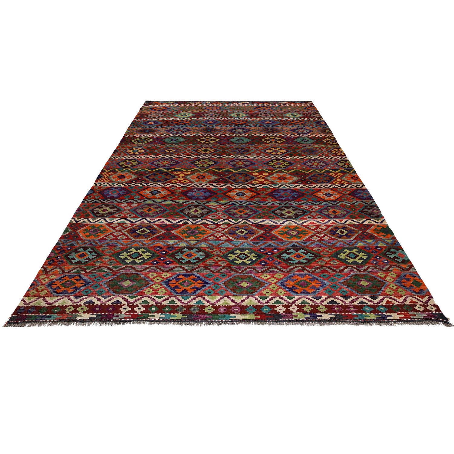 Handmade Multi Kilim Geometric 10x16 ft