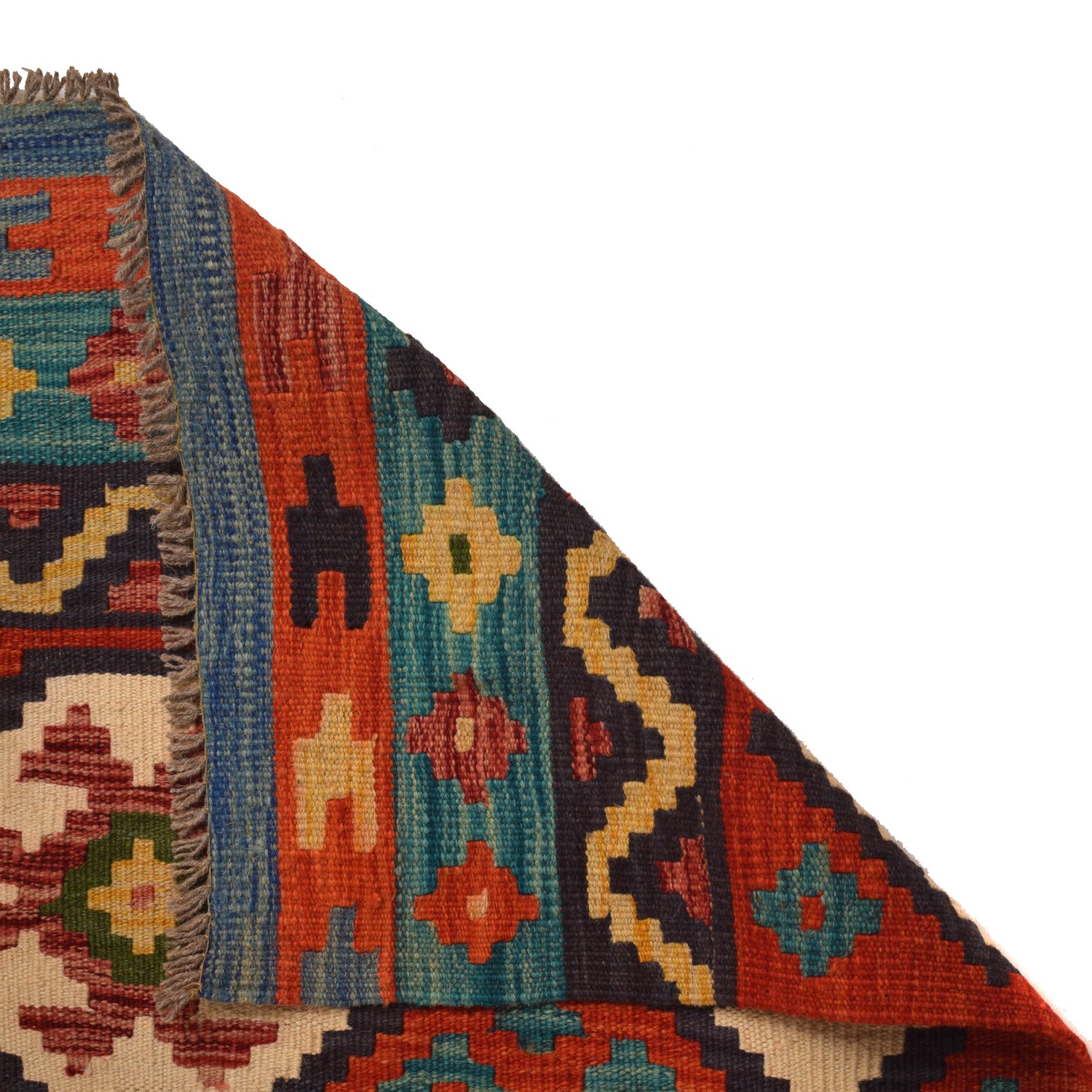 Handmade Multi Kilim Geometric 9x12 ft
