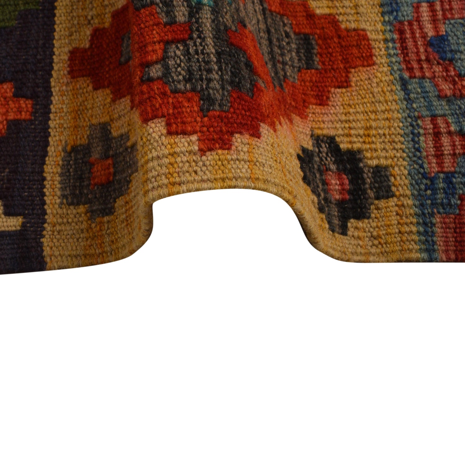 Handmade Multi Kilim Geometric 9x12 ft