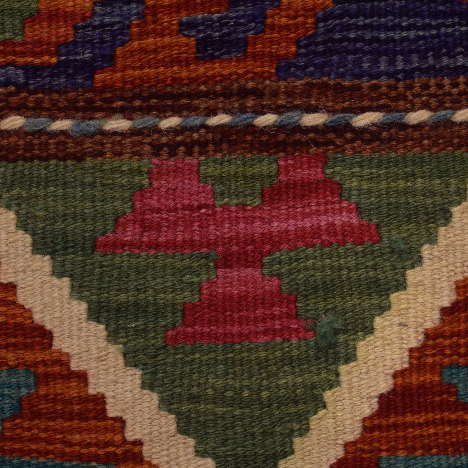 Handmade Multi Kilim Geometric 9x12 ft