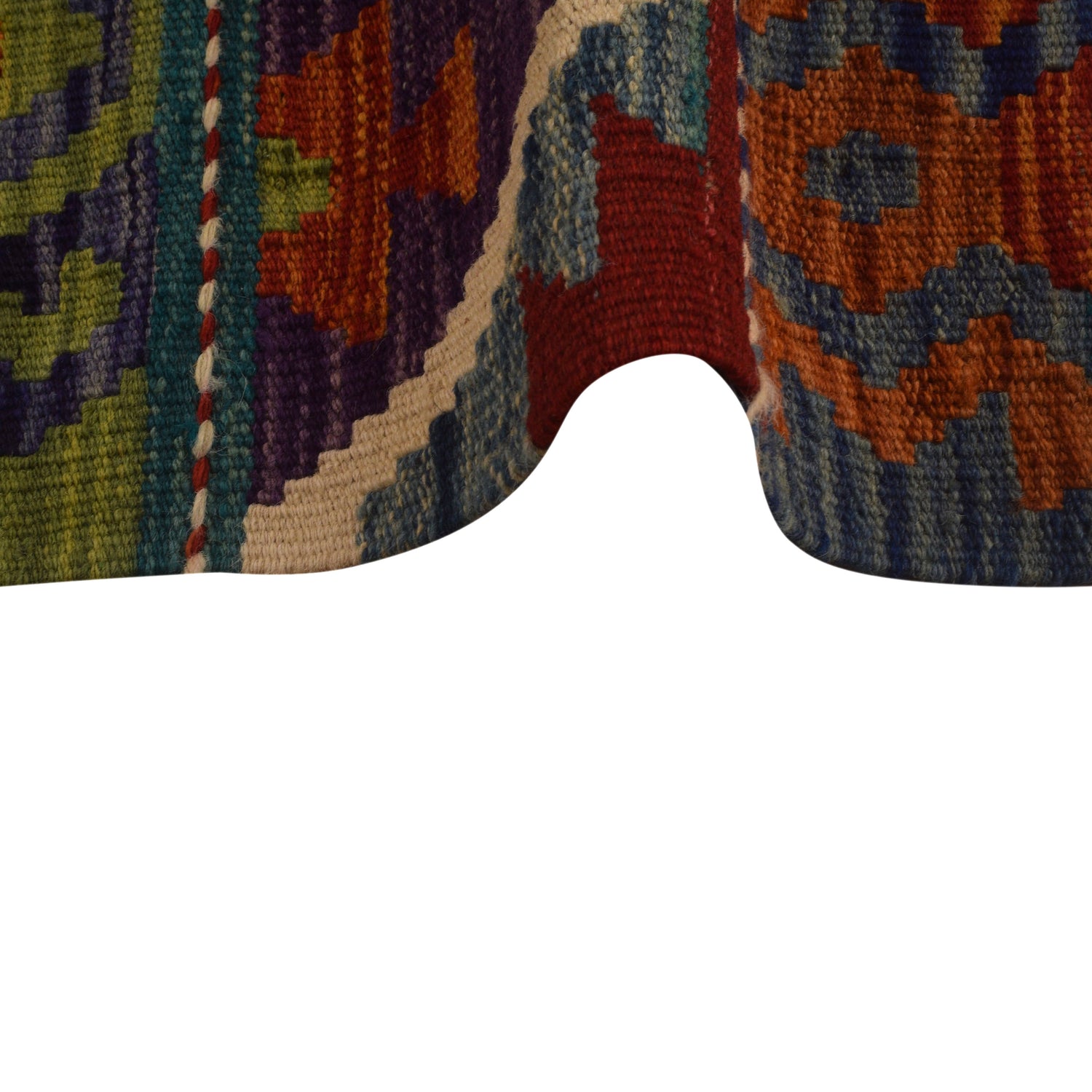Handmade Multi Kilim Geometric 9x12 ft