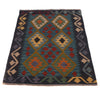 Handmade Multi Kilim Geometric 2x4 ft