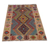 Handmade Multi Kilim Geometric 2x4 ft