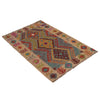 Handmade Multi Kilim Geometric 2x4 ft