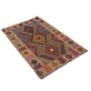 Handmade Multi Kilim Geometric 2x4 ft