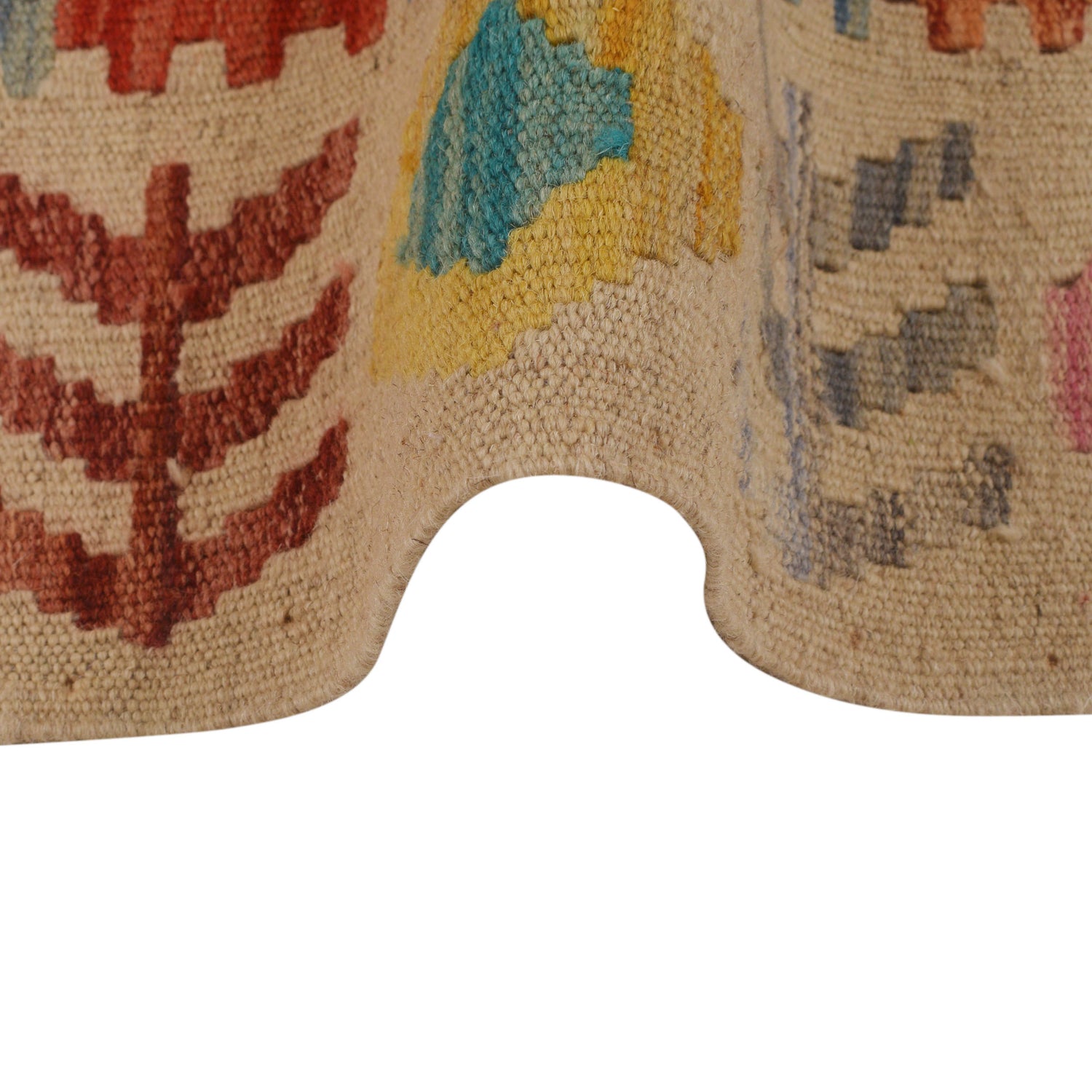 Handmade Multi Kilim Geometric 2x4 ft