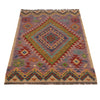 Handmade Multi Kilim Geometric 2x4 ft
