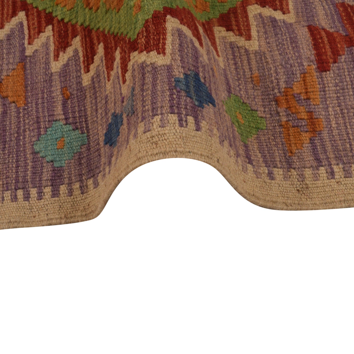 Handmade Multi Kilim Geometric 2x4 ft