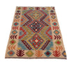 Handmade Multi Kilim Geometric 2x4 ft