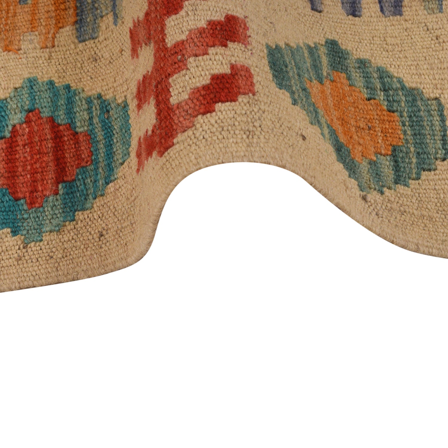 Handmade Multi Kilim Geometric 2x4 ft