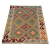 Handmade Multi Kilim Geometric 2x4 ft
