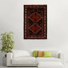 Baluchi Rug Handmade Multi Prayer Design 2x4 ft