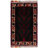Baluchi Rug Handmade Multi Geometric 2x4 ft