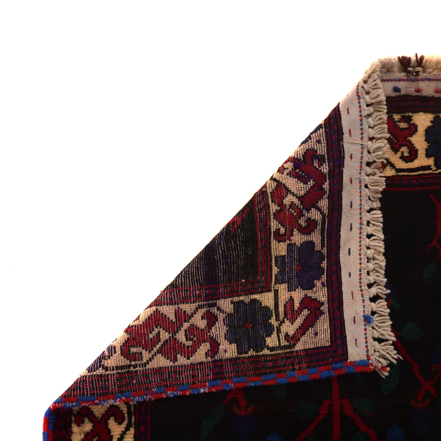 Baluchi Rug Handmade Multi Geometric 2x4 ft