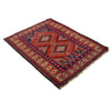 Baluchi Rug Handmade Red Geometric 2x4 ft