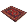 Baluchi Rug Handmade Red Geometric 2x4 ft
