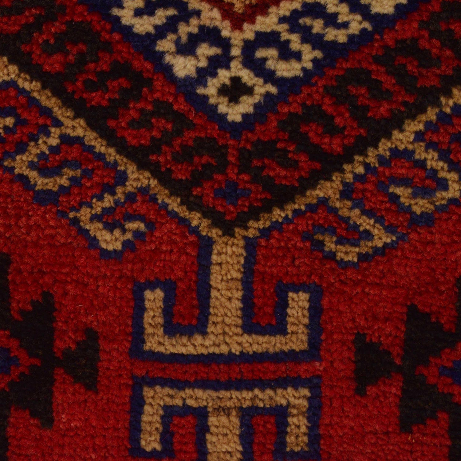 Baluchi Rug Handmade Red Geometric 2x4 ft