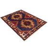 Baluchi Rug Handmade Blue Geometric 4x6 ft