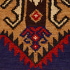 Baluchi Rug Handmade Blue Geometric 4x6 ft
