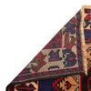 Baluchi Rug Handmade Blue Geometric 4x6 ft