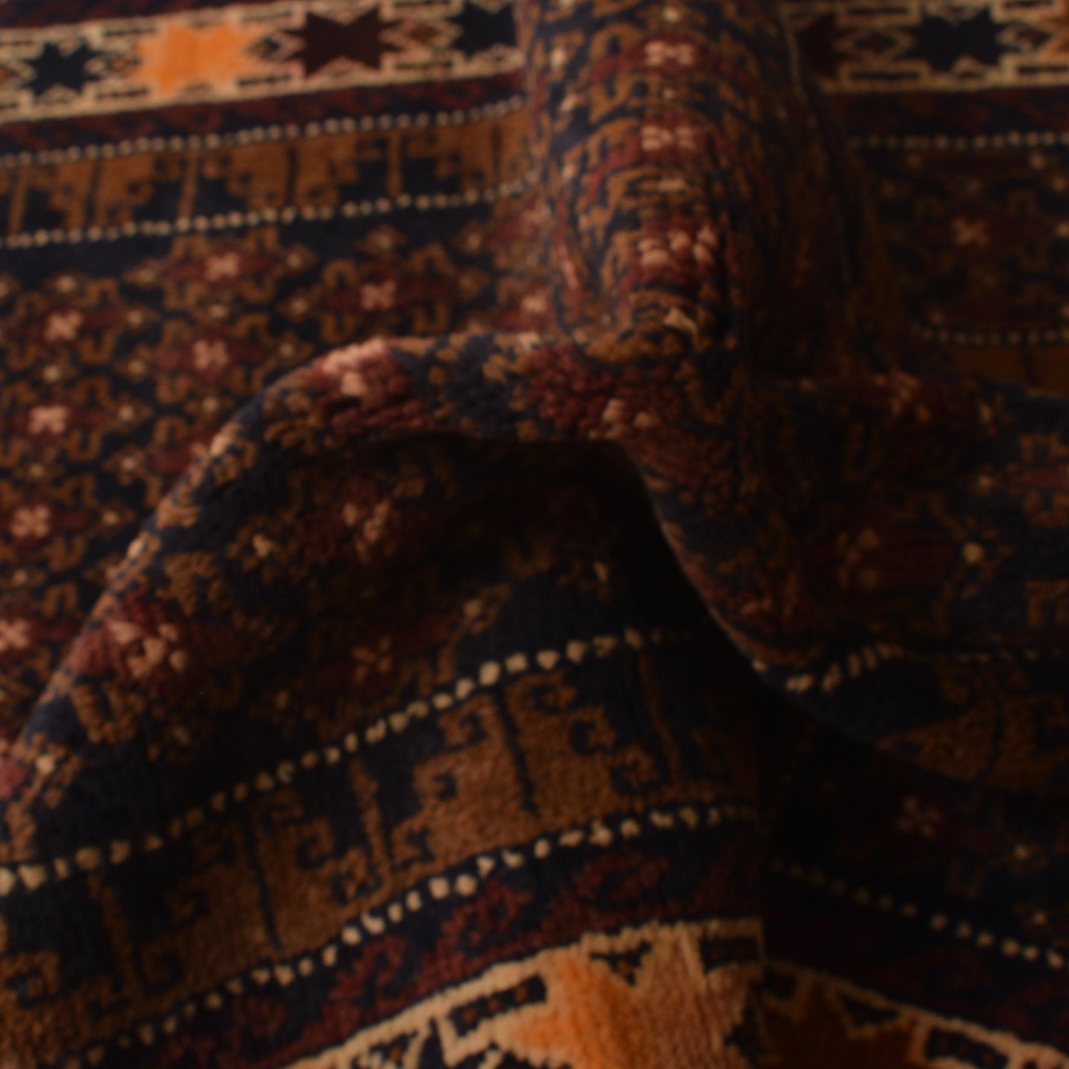 Baluchi Rug Handmade Multi Prayer Design 3x5 ft