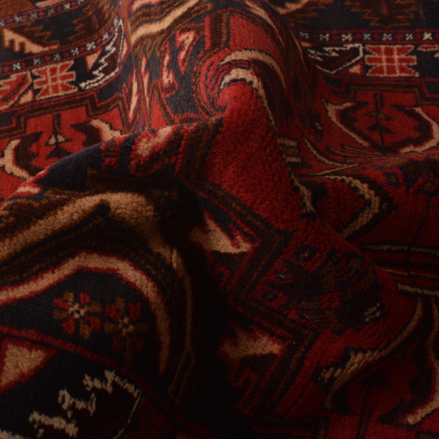 Baluchi Rug Handmade Red Prayer Design 3x5 ft