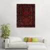 Baluchi Rug Handmade Red Prayer Design 3x5 ft
