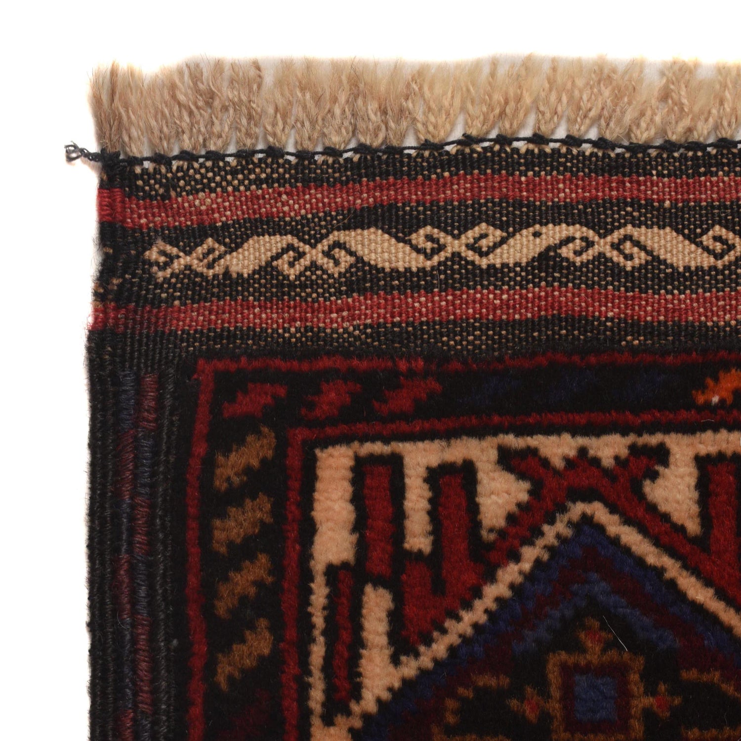 Baluchi Rug Handmade Red Prayer Design 2x4 ft