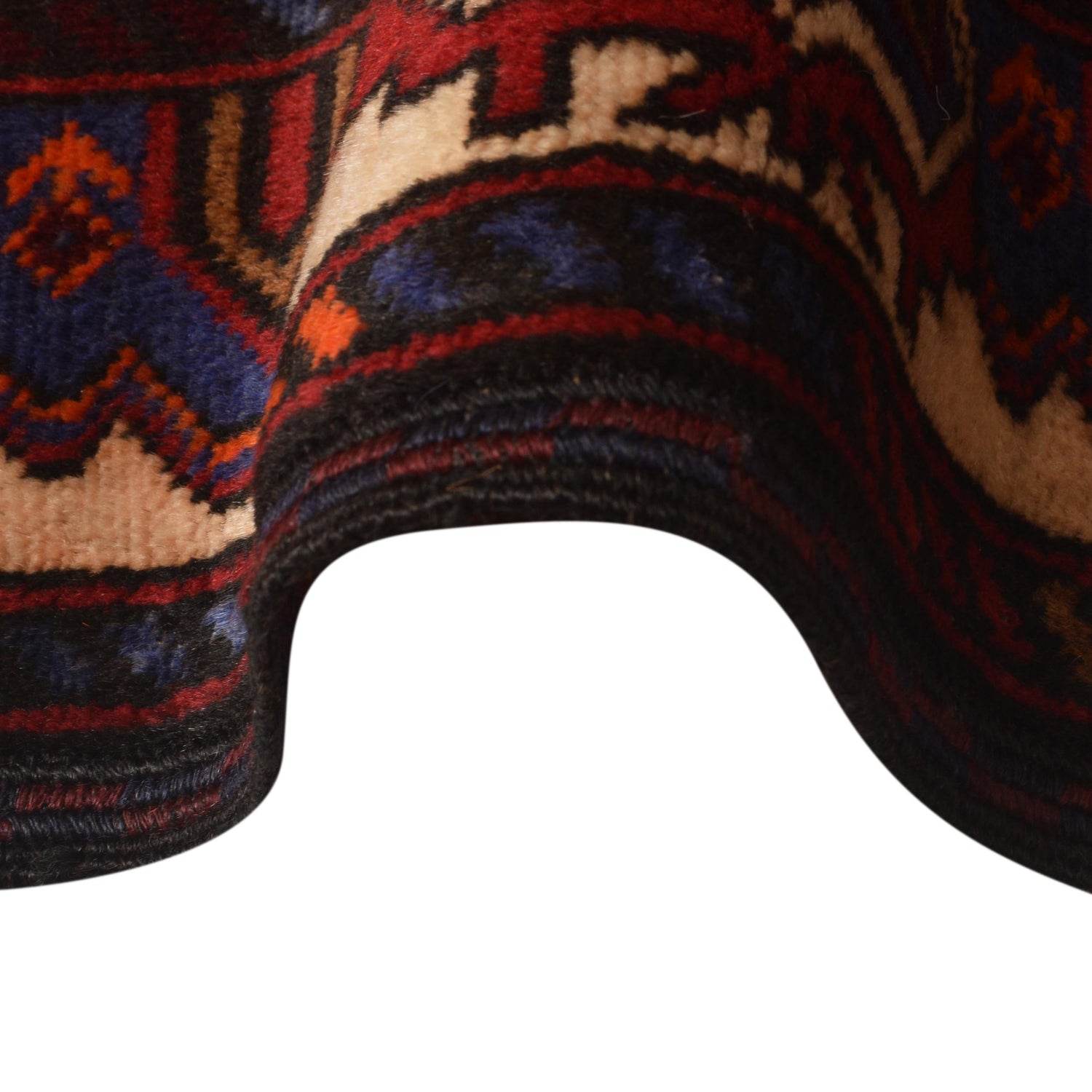 Baluchi Rug Handmade Red Prayer Design 2x4 ft