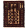 Baluchi Rug Handmade Multi Prayer Design 2x4 ft
