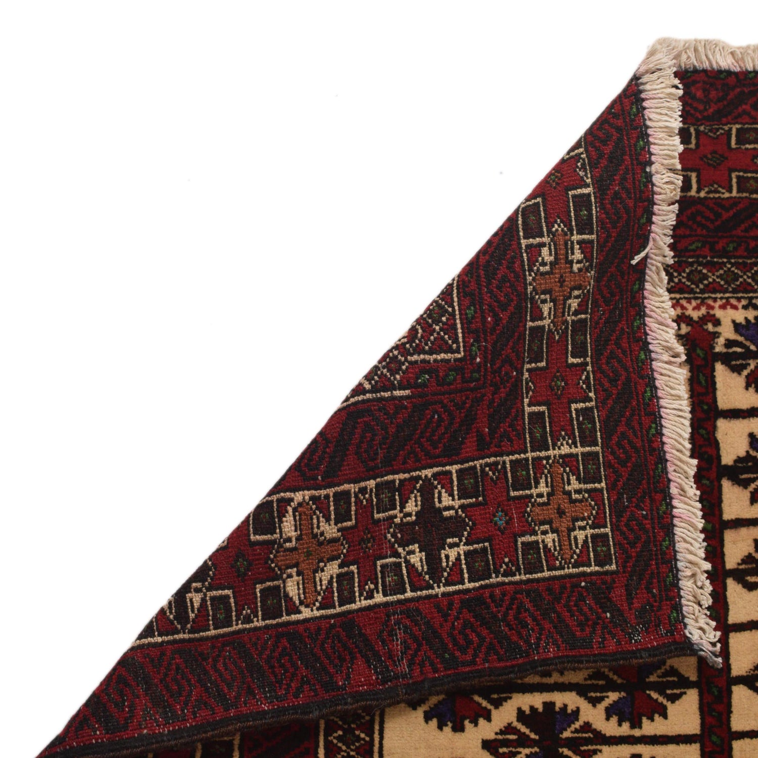 Baluchi Rug Handmade Multi Prayer Design 2x4 ft